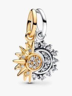 Pandora S925 My Moon My Sun Charm Set